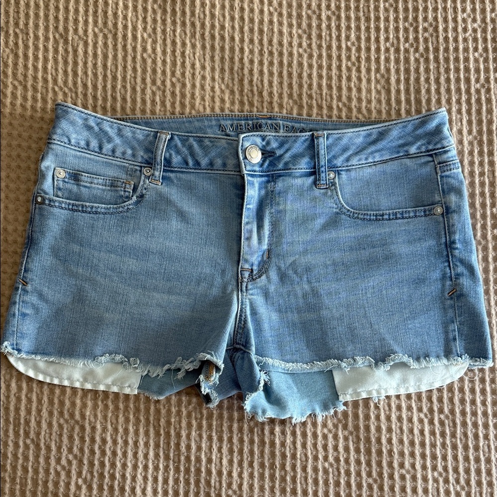 American Eagle Outfitters Light Blue Jean Shorts